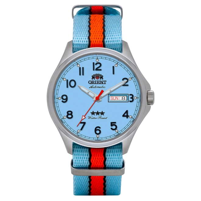 Relógio Orient Automático Sport Land 3 Estrelas Gulf - YN6SN009 A2AO Azul 1
