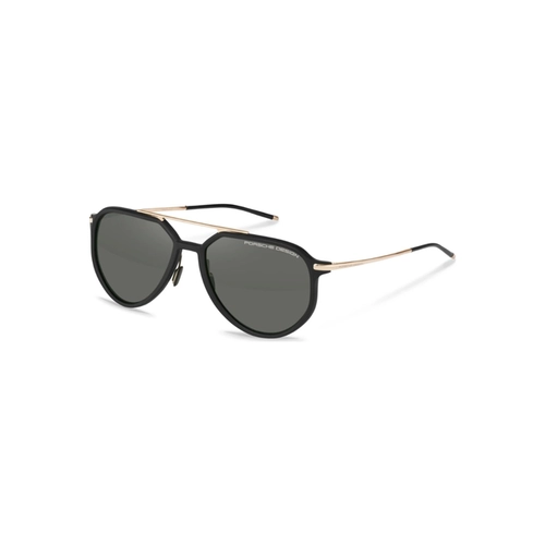 Óculos de Sol Porsche Design P8990 59A415 Acetato Preto com lentes na cor Cinza Polarizado