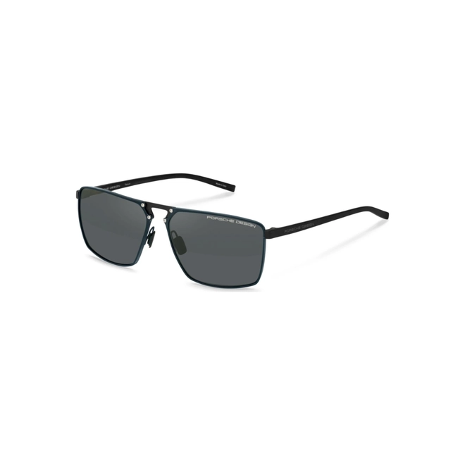 Óculos de Sol Porsche Design P8993 60C415 Metal Preto e Azul com lentes na cor Cinza Polarizado 1