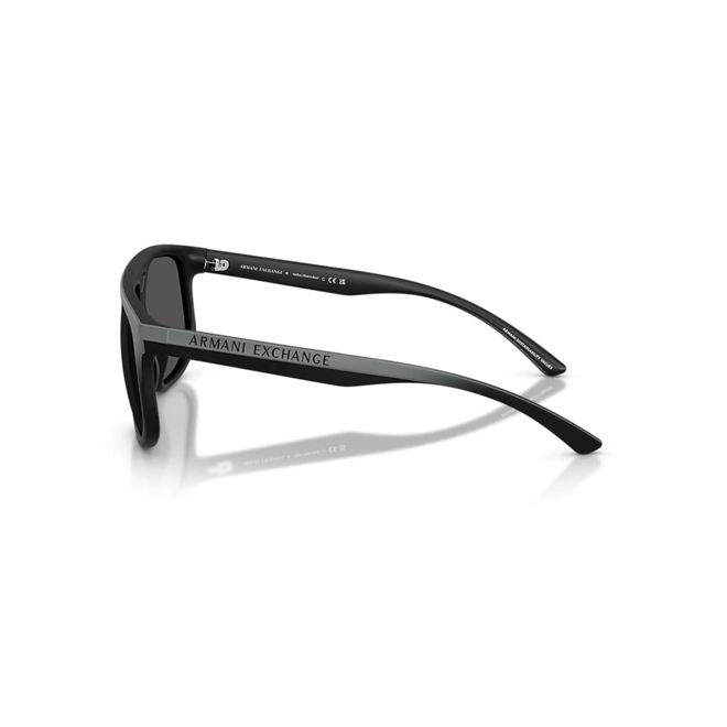 Óculos de Sol Armani Exchange 0AX4161SU 83888758 Acetato Cinza com lentes na cor Cinza 3