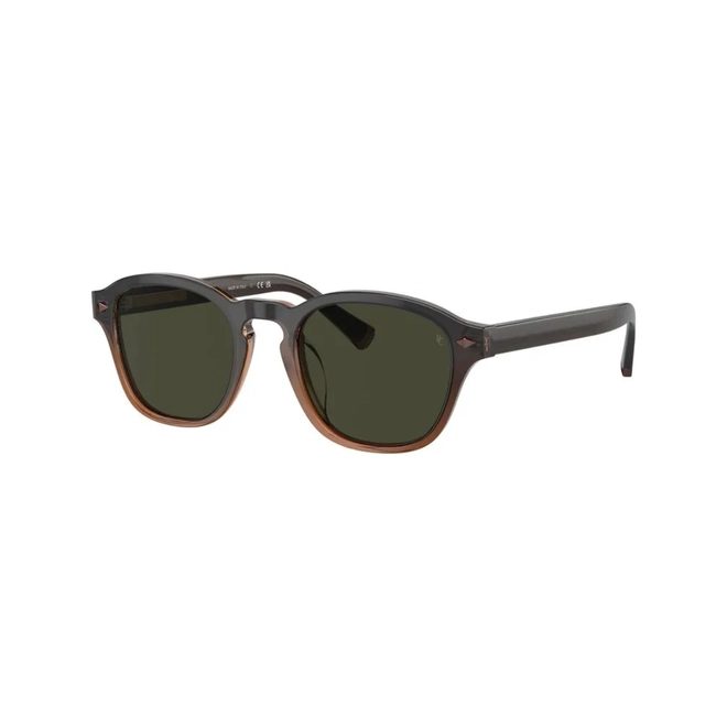 Óculos de Sol Brunello Cucinelli 0BC4006S 1005P150 Acetato Marrom Degradê com lentes na cor Verde Polarizado 1
