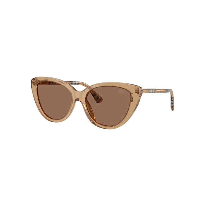Óculos de Sol Burberry 0BE4457 41647355 Acetato Bege com lentes na cor Marrom 1