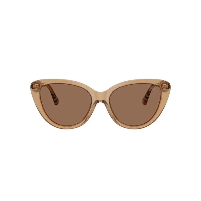Óculos de Sol Burberry 0BE4457 41647355 Acetato Bege com lentes na cor Marrom 2