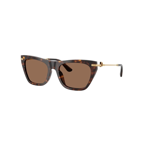 Óculos de Sol Dolce & Gabbana 0DG4511 502/7355 Acetato Marrom Mesclado com lentes na cor Marrom Escuro