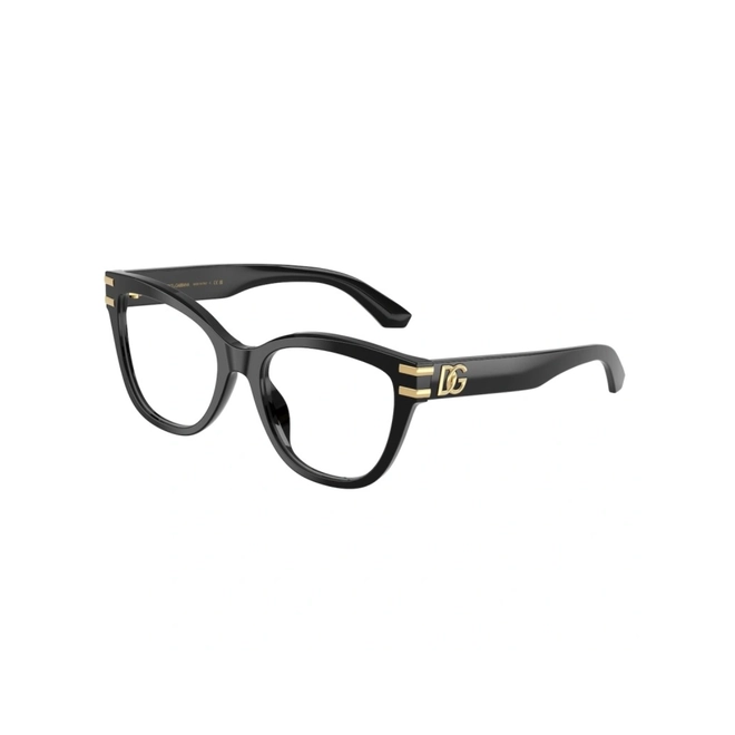 Óculos de Grau Dolce & Gabbana 0DG3418 501 55 Acetato Preto 1