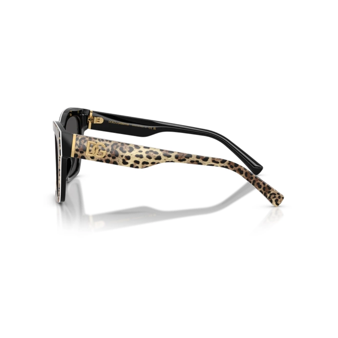 Óculos de Sol Dolce & Gabbana 0DG4512 31638753 Acetato Animal Print com lentes na cor Cinza 3