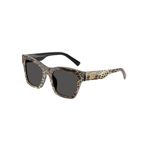 Óculos de Sol Dolce & Gabbana 0DG4512 31638753 Acetato Animal Print com lentes na cor Cinza