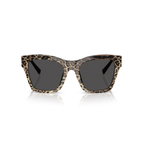 Óculos de Sol Dolce & Gabbana 0DG4512 31638753 Acetato Animal Print com lentes na cor Cinza