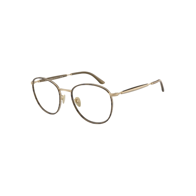 Óculos de Grau Giorgio Armani 0AR5161J 3417 52 Metal Dourado 1