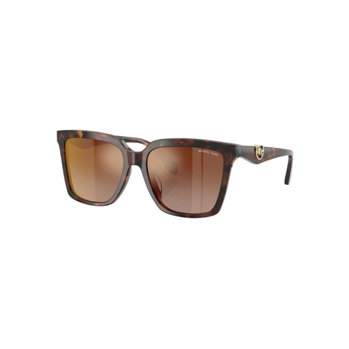Óculos de Sol Michael Kors 0MK2256U 4031AO55 Acetato Marrom Mesclado com lentes na cor Marrom Espelhado