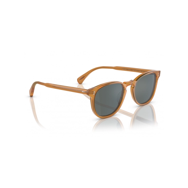 Óculos de Sol Oliver Peoples 0OV5298SU 1578W553 Acetato Marrom com lentes na cor Azul 3