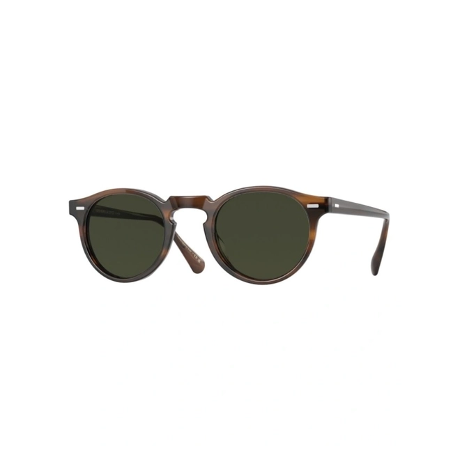 Óculos de Sol Oliver People Gregory Peck 0OV5217S 1724P150 Acetato Marrom Mesclado com lentes na cor Verde Polarizado 1