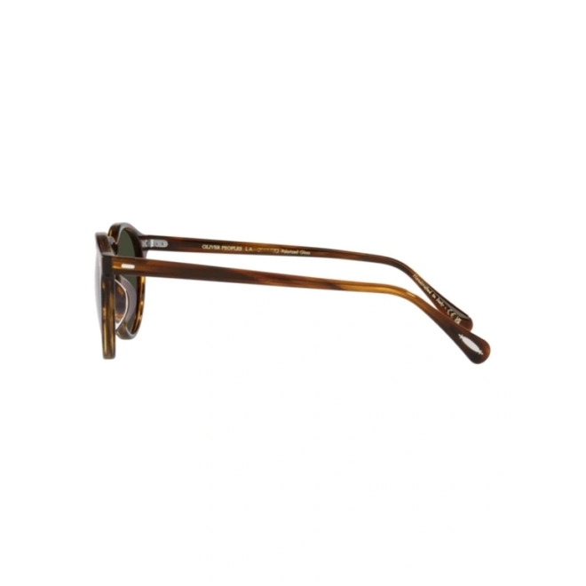 Óculos de Sol Oliver People Gregory Peck 0OV5217S 1724P150 Acetato Marrom Mesclado com lentes na cor Verde Polarizado 3