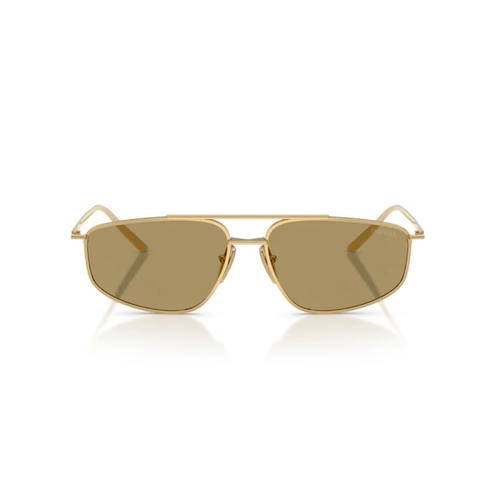 Óculos de Sol Prada 0PR C51S 5AK70G58 Metal Dourado com lentes na cor Verde