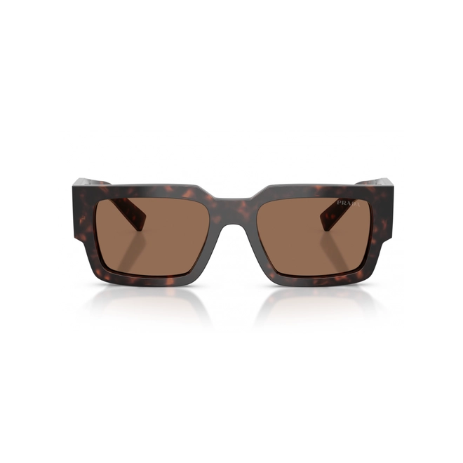 Óculos de Sol Prada 0PR B17S 17N06B54 Acetato Marrom Mesclado com lentes na cor Marrom 2