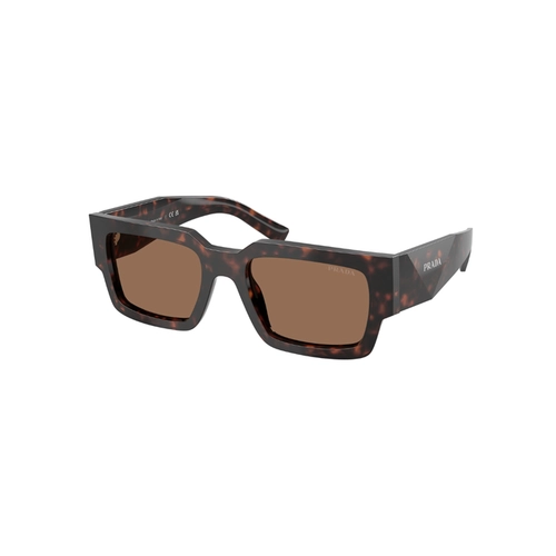 Óculos de Sol Prada 0PR B17S 17N06B54 Acetato Marrom Mesclado com lentes na cor Marrom
