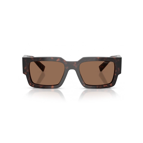 Óculos de Sol Prada 0PR B17S 17N06B54 Acetato Marrom Mesclado com lentes na cor Marrom