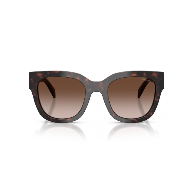 Óculos de Sol Prada 0PR C04S 17N80A52 Acetato Marrom Mesclado com lentes na cor Marrom Degradê 2