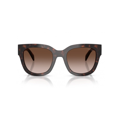 Óculos de Sol Prada 0PR C04S 17N80A52 Acetato Marrom Mesclado com lentes na cor Marrom Degradê