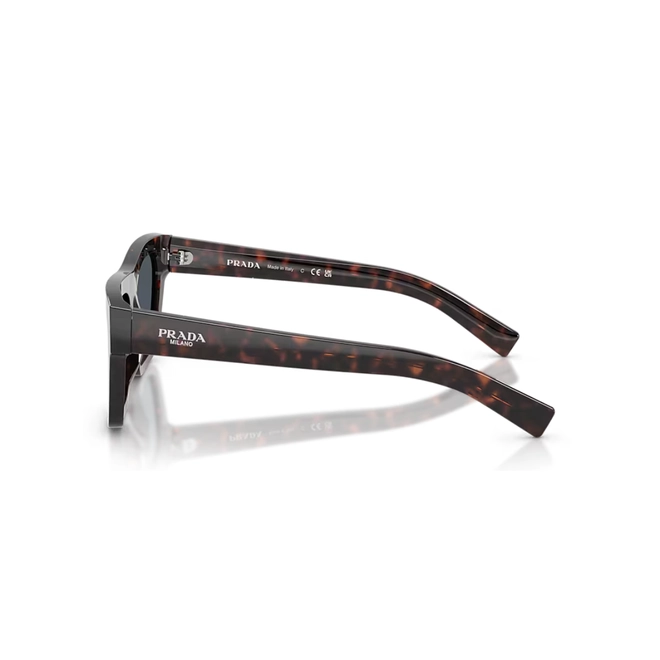 Óculos de Sol Prada 0PR C03S 17N70B54 Acetato Marrom Mesclado com lentes na cor Cinza 3