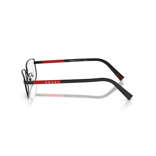 Óculos de Grau Prada Linea Rossa 0PS 50SV 1BO1O157 Metal Preto Fosco 3