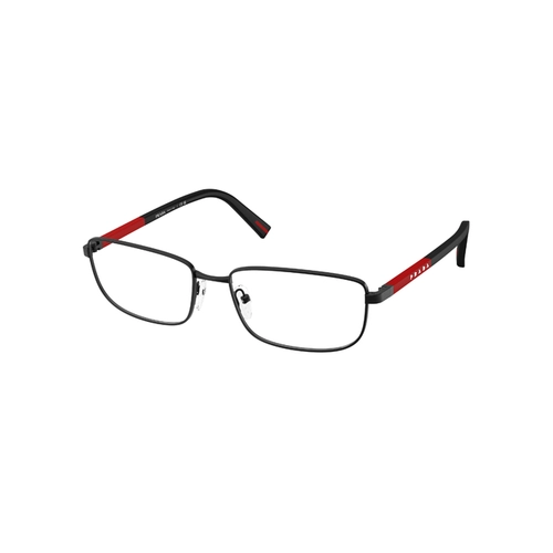 Óculos de Grau Prada Linea Rossa 0PS 50SV 1BO1O157 Metal Preto Fosco