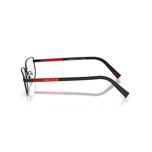 Óculos de Grau Prada Linea Rossa 0PS 50SV 1BO1O157 Metal Preto Fosco