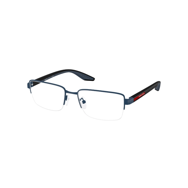 Óculos de Grau Prada Linea Rossa 0PS 51SV TFY1O156 Metal Azul Fosco 1