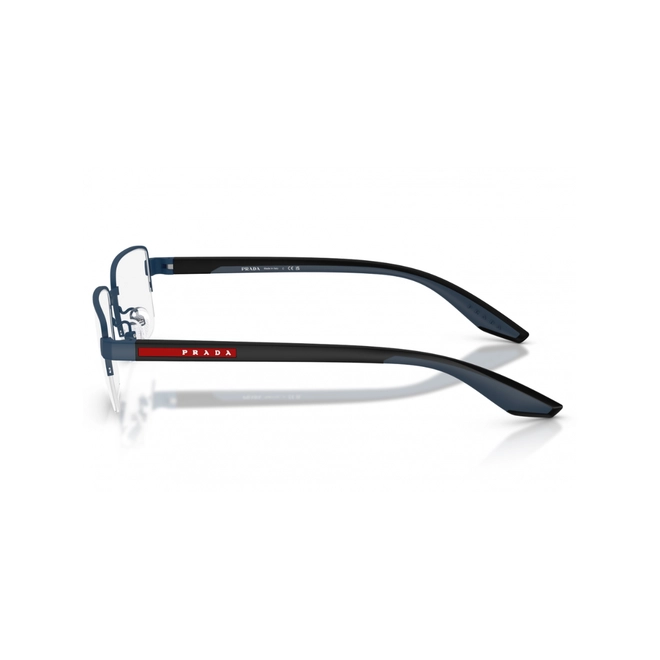 Óculos de Grau Prada Linea Rossa 0PS 51SV TFY1O156 Metal Azul Fosco 3