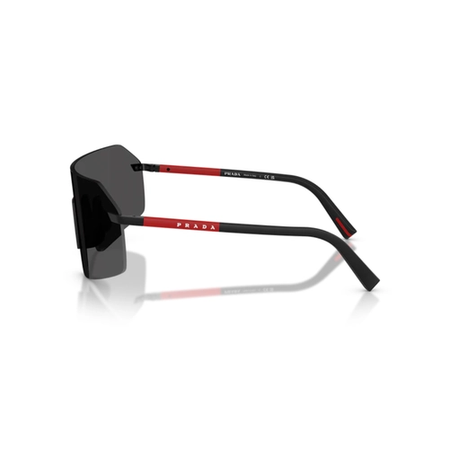 Óculos de Sol Prada Linea Rossa 0PS B50S 1BO06F36  Metal Preto com lentes na cor Cinza Escuro