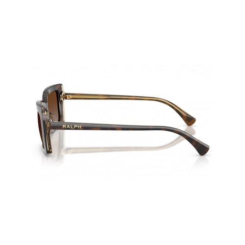 Óculos de Sol Ralph 0RA5342U 6294T556 Acetato Marrom Mesclado com lentes na cor Marrom Degradê