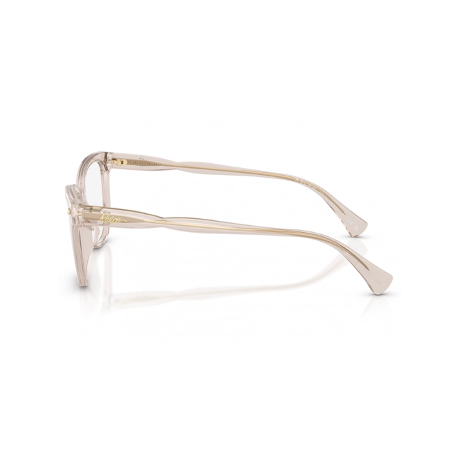 Óculos de Grau Ralph 0RA7189U 6117 53 Acetato Bege Transparente 3