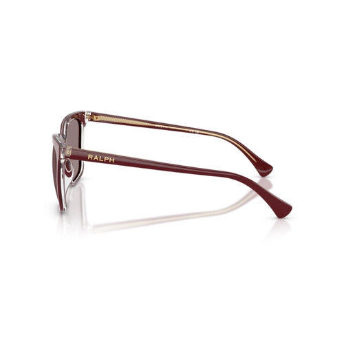 Óculos de Sol Ralph 0RA5343U 62997N55 Acetato Bordô com lentes na cor Violeta