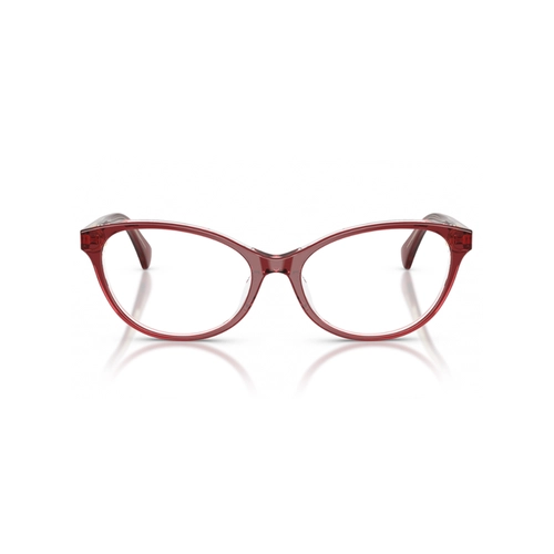 Óculos de Grau Ralph 0RA7186U 5920 55 Acetato Bordô