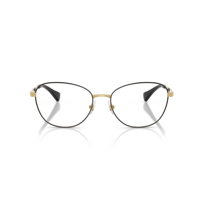 Óculos de Grau Ralph 0RA6063 9443 56 Metal Preto e Dourado 2