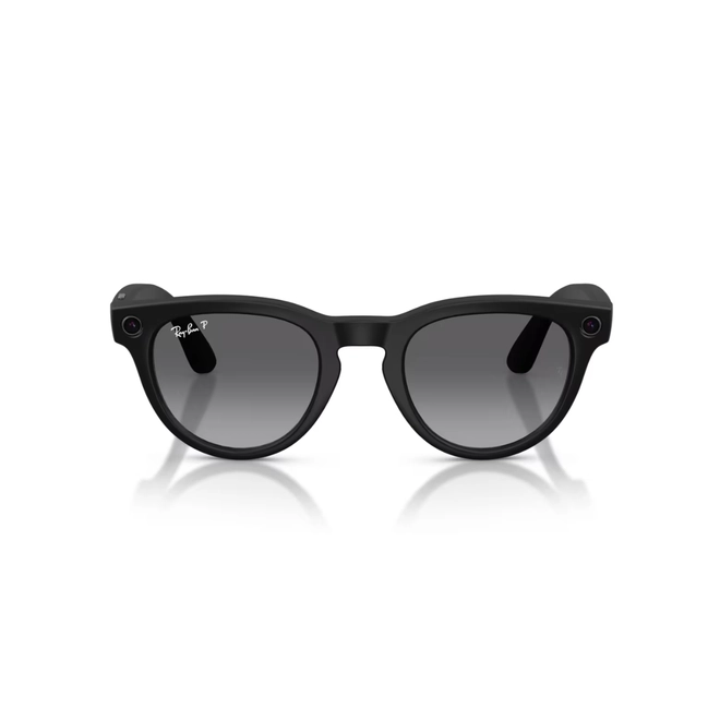 Óculos de Sol Ray-Ban Meta Headliner Gen 2 0RW4013 601ST350 Acetato Preto Fosco com lentes na cor Cinza Degradê Polarizado 2