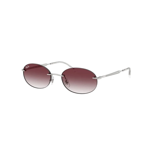 Óculos de Sol Ray-Ban 0RB3767 003/8H54 Metal Prata com lentes na cor Violeta Degradê