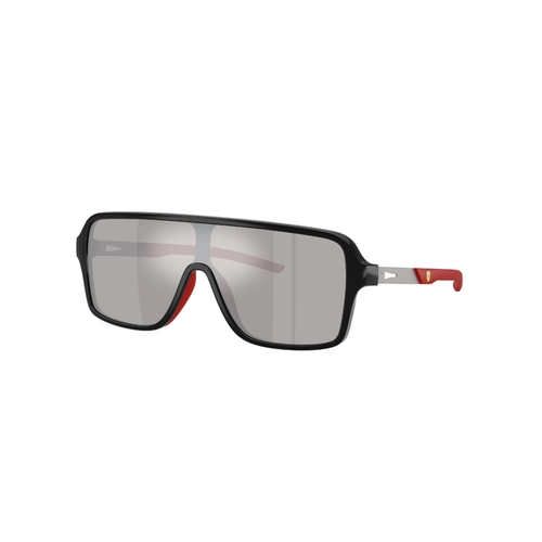 Óculos de Sol Scuderia Ferrari 0FZ6022U 501/6G32 Acetato Preto com lentes na cor Cinza Espelhado