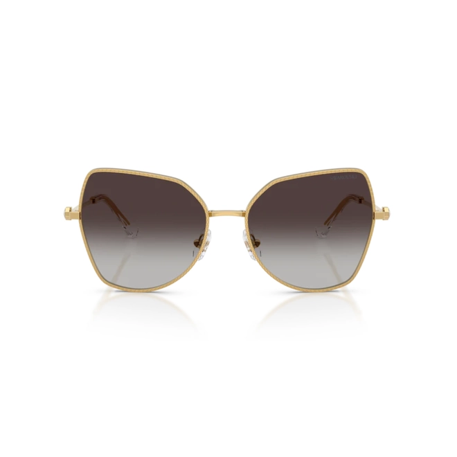 Óculos de Sol Swarovski 0SK7037 40048G58 Metal Dourado com lentes na cor Cinza Degradê 2