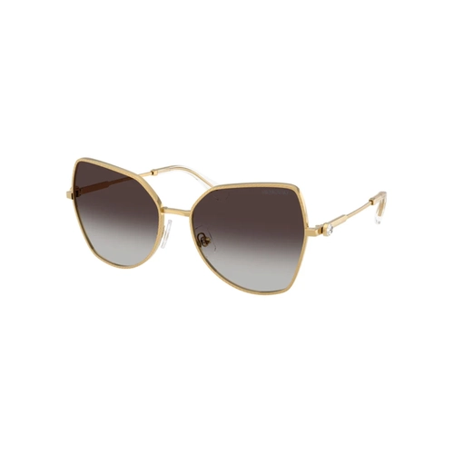 Óculos de Sol Swarovski 0SK7037 40048G58 Metal Dourado com lentes na cor Cinza Degradê