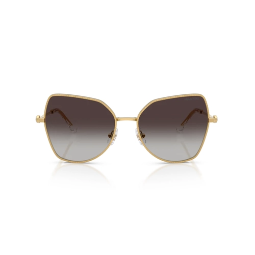 Óculos de Sol Swarovski 0SK7037 40048G58 Metal Dourado com lentes na cor Cinza Degradê
