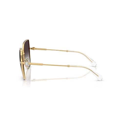 Óculos de Sol Swarovski 0SK7037 40048G58 Metal Dourado com lentes na cor Cinza Degradê