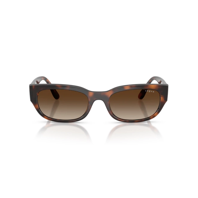 Óculos de Sol Vogue 0VO5669S 27181354 Acetato Marrom Mesclado com lentes na cor Marrom Degradê 2