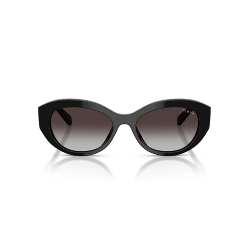 Óculos de Sol Vogue 0VO5659SU W44/8G52 Acetato Preto com lentes na cor Cinza Degradê