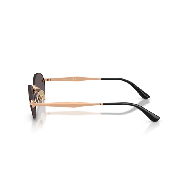 Óculos de Sol Vogue 0VO4342S 51528755 Metal Rose com lentes na cor Fumê 3