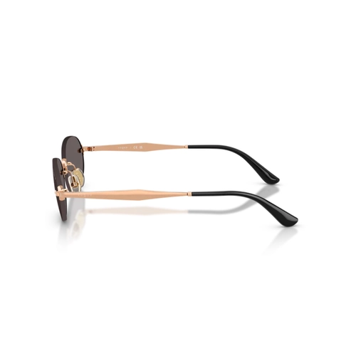 Óculos de Sol Vogue 0VO4342S 51528755 Metal Rose com lentes na cor Fumê