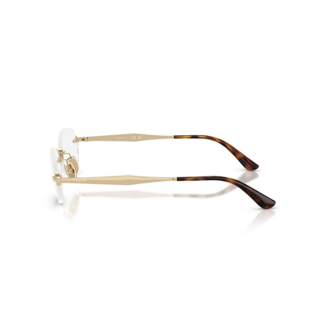 Óculos de Grau Vogue 0VO4343 848 53 Metal Dourado 3