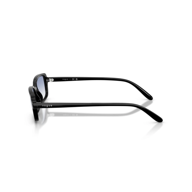Óculos de Sol Vogue 0VO5666S W44/1953 Acetato Preto com lentes na cor Azul Degradê 3
