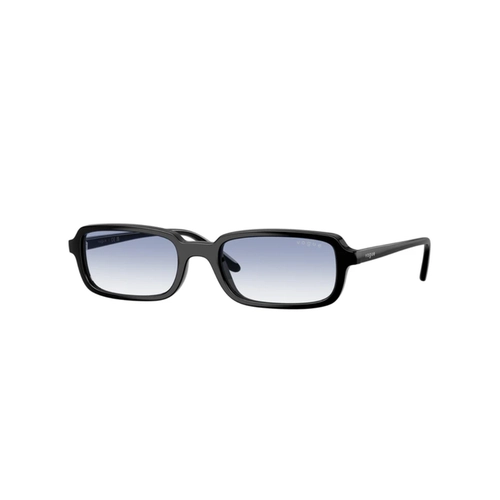 Óculos de Sol Vogue 0VO5666S W44/1953 Acetato Preto com lentes na cor Azul Degradê