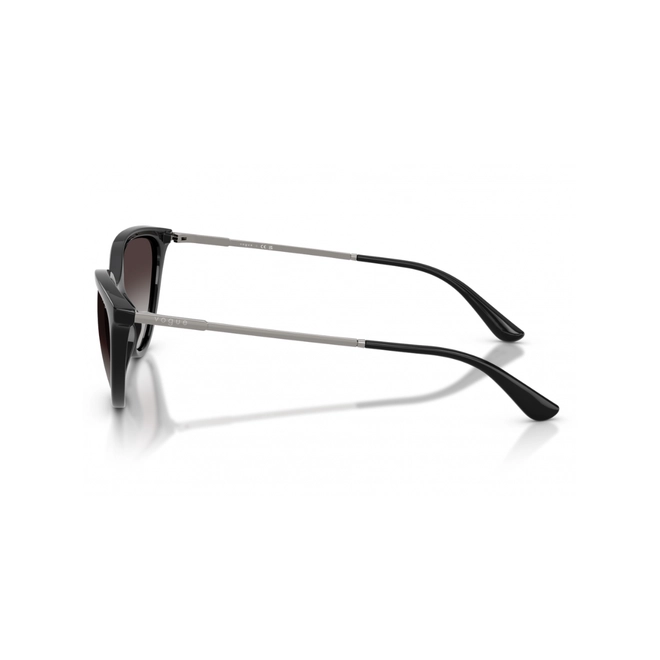 Óculos de Sol Vogue 0VO5672S W44/8G57 Acetato Preto com lentes na cor Cinza Degradê 4